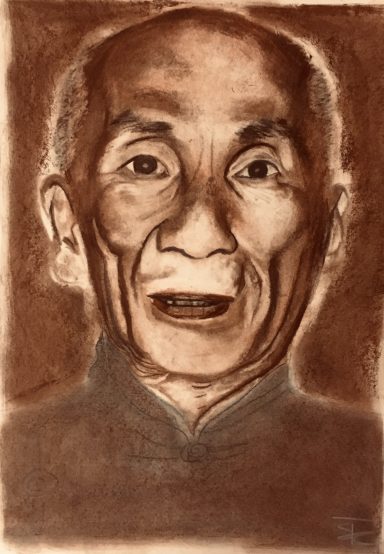 charcoal portrait drawing - real stories - Divine Masculine