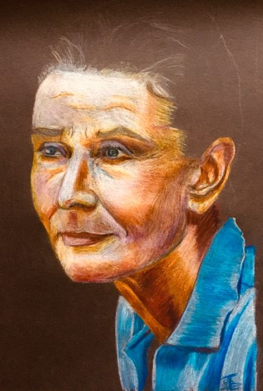 color pencil portait drawing- real stories - strong women