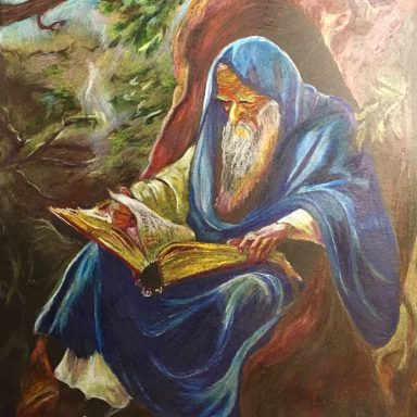 color pencil - myths and legends - divine masculine